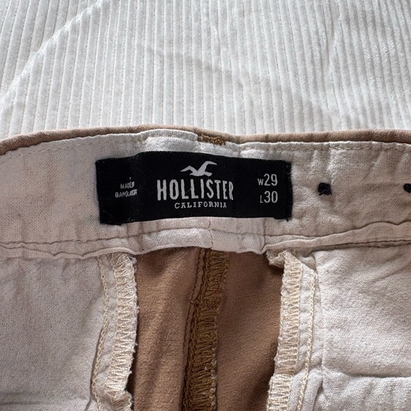 Hollister California Men’s Tan Chino Pants Size 29x30 - Slim Straight Khakis - Picture 2 of 6